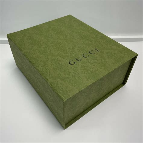 scatola gucci vuota|SCATOLA GUCCI GRANDE ORIGINALE GIFT BOX (258X 19 X .